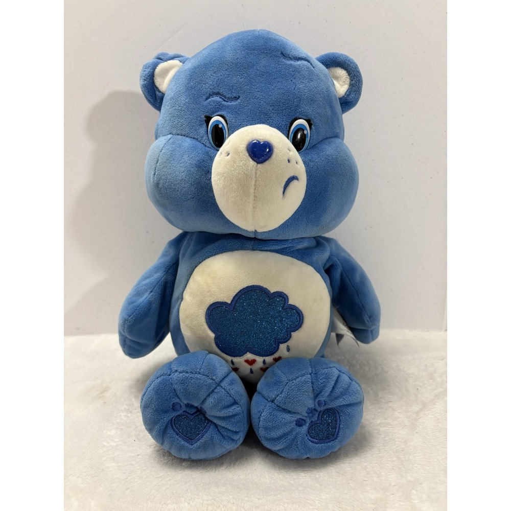 Care Bear Blue‎ Plush Grumpy Bear Talking 14" Works Great